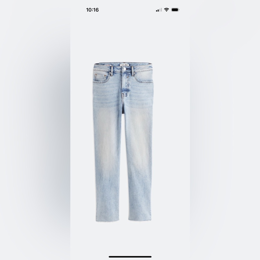 Vigoss Blue High Rise Straight Jeans